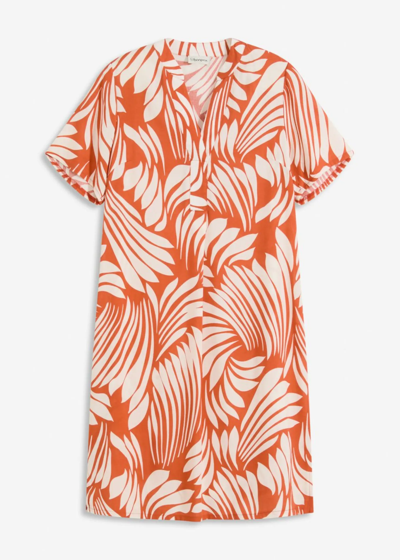 Vestido tipo túnica de viscosa fluida