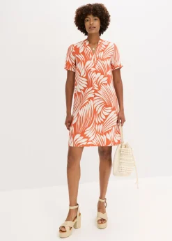 Vestido tipo túnica de viscosa fluida