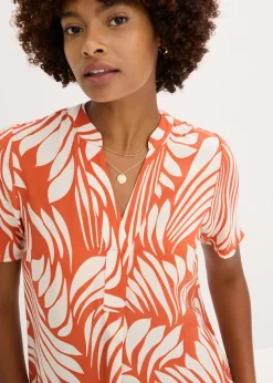 Vestido tipo túnica de viscosa fluida