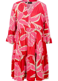 Vestido tipo túnica de viscosa fluida