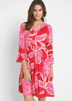 Vestido tipo túnica de viscosa fluida