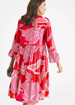 Vestido tipo túnica de viscosa fluida