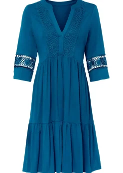 Vestido tipo túnica de viscosa suave