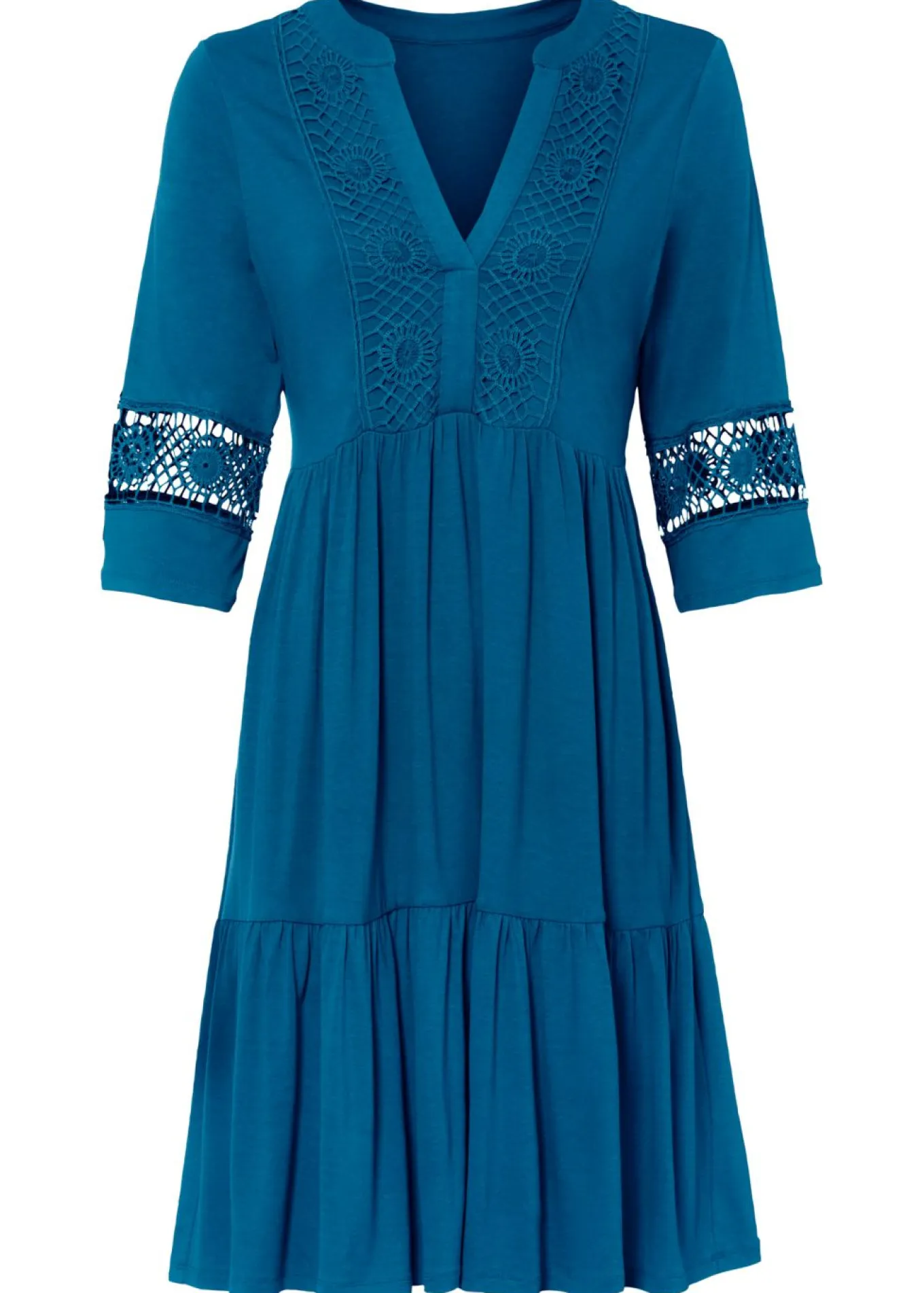 Vestido tipo túnica de viscosa suave