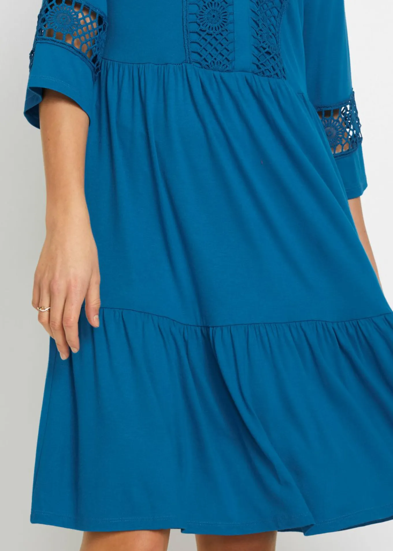 Vestido tipo túnica de viscosa suave
