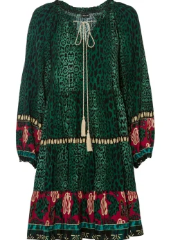 Vestido tipo túnica de viscosa fluida
