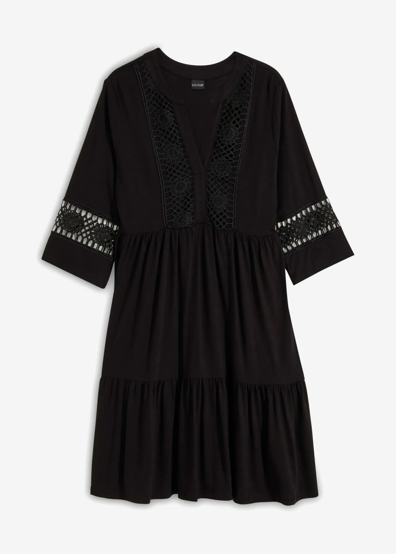 Vestido tipo túnica de viscosa suave
