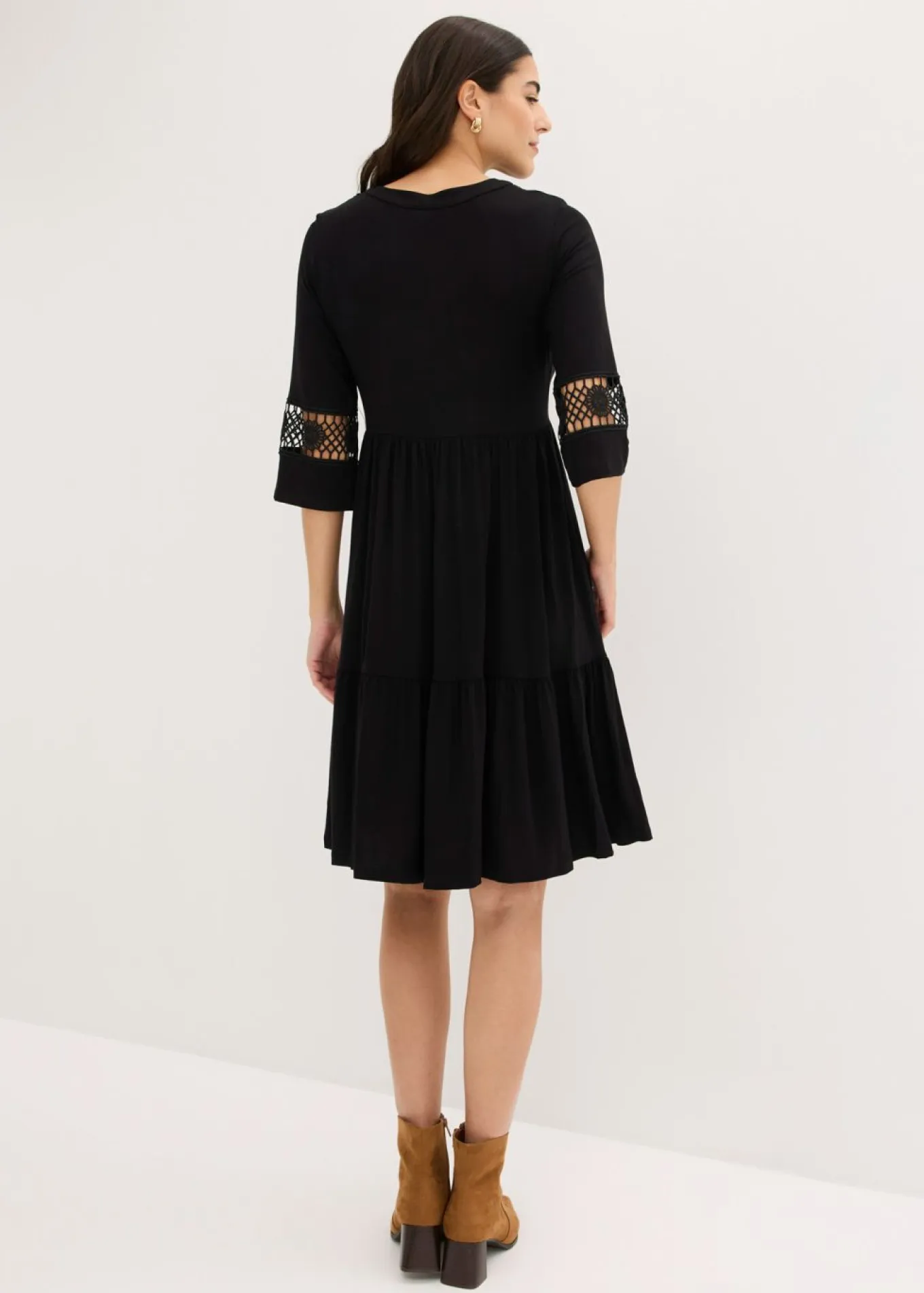 Vestido tipo túnica de viscosa suave