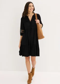 Vestido tipo túnica de viscosa suave