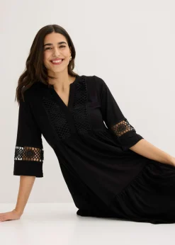 Vestido tipo túnica de viscosa suave