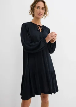 Vestido tipo túnica de viscosa fluida