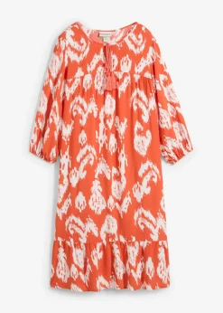 Vestido tipo túnica de viscosa pura