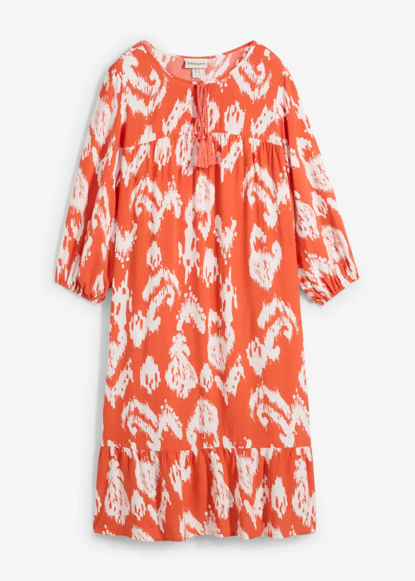 Vestido tipo túnica de viscosa pura
