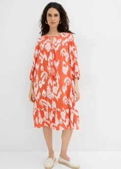 Vestido tipo túnica de viscosa pura