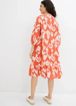Vestido tipo túnica de viscosa pura