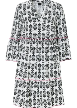 Vestido tipo túnica de viscosa fluida
