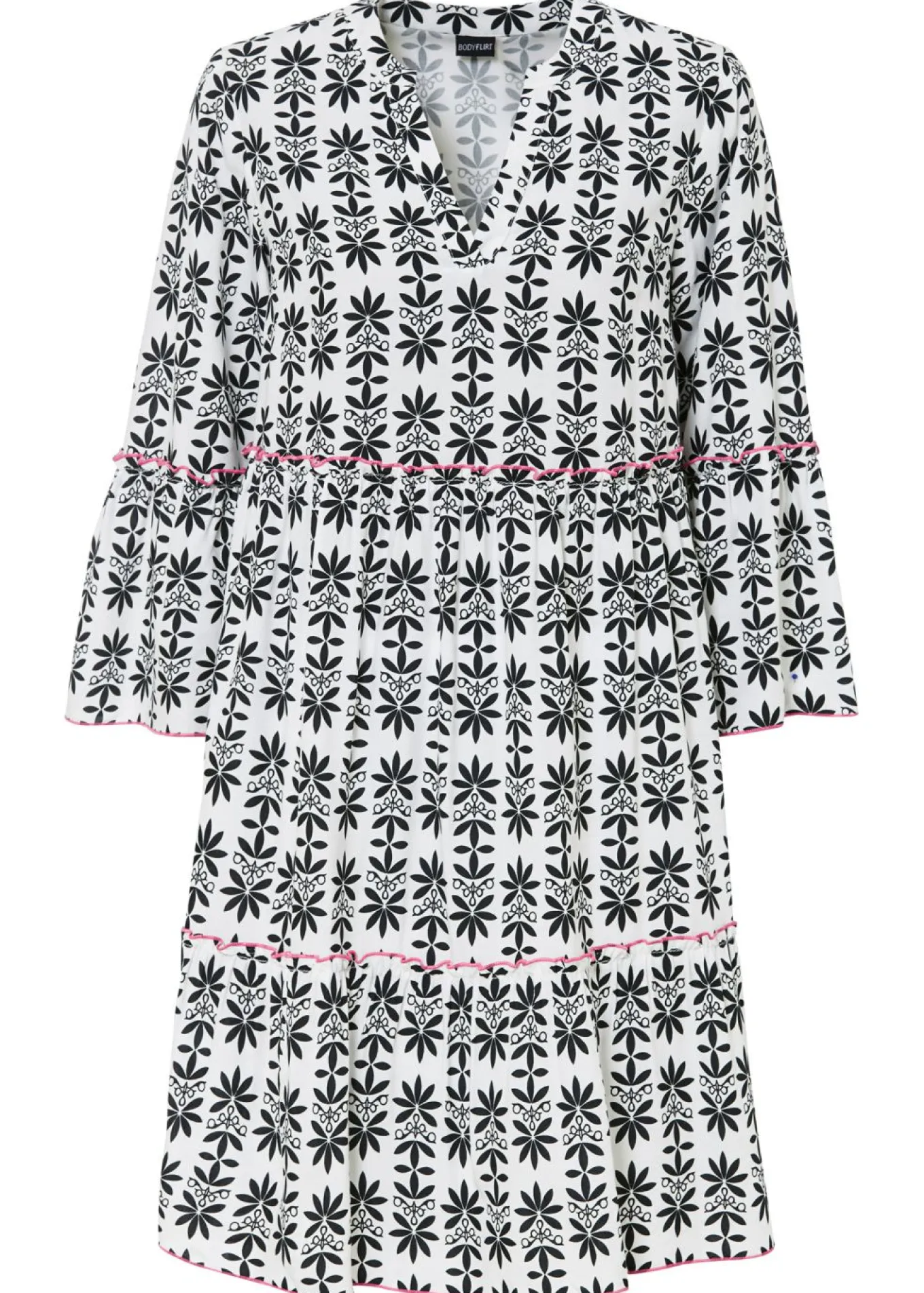 Vestido tipo túnica de viscosa fluida
