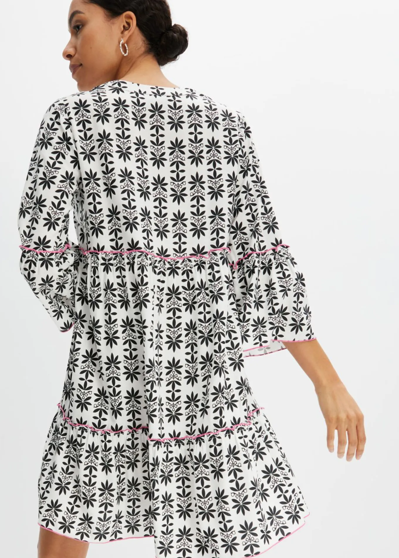 Vestido tipo túnica de viscosa fluida