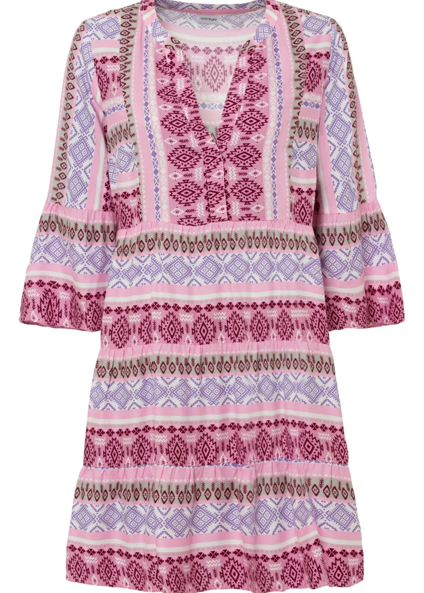 Vestido tipo túnica de viscosa fluida