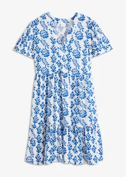 Vestido tipo túnica de viscosa pura