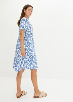 Vestido tipo túnica de viscosa pura
