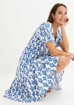 Vestido tipo túnica de viscosa pura