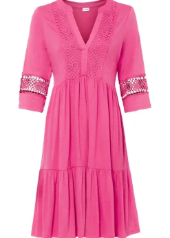 Vestido tipo túnica de viscosa suave