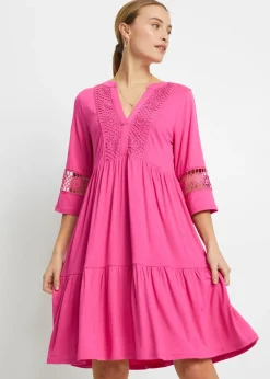 Vestido tipo túnica de viscosa suave