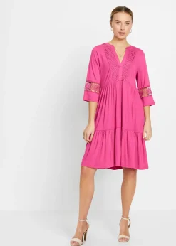 Vestido tipo túnica de viscosa suave