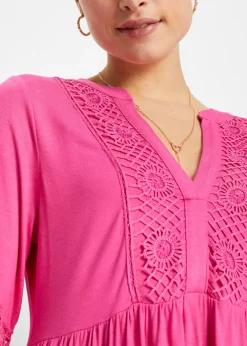 Vestido tipo túnica de viscosa suave