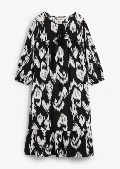 Vestido tipo túnica de viscosa pura