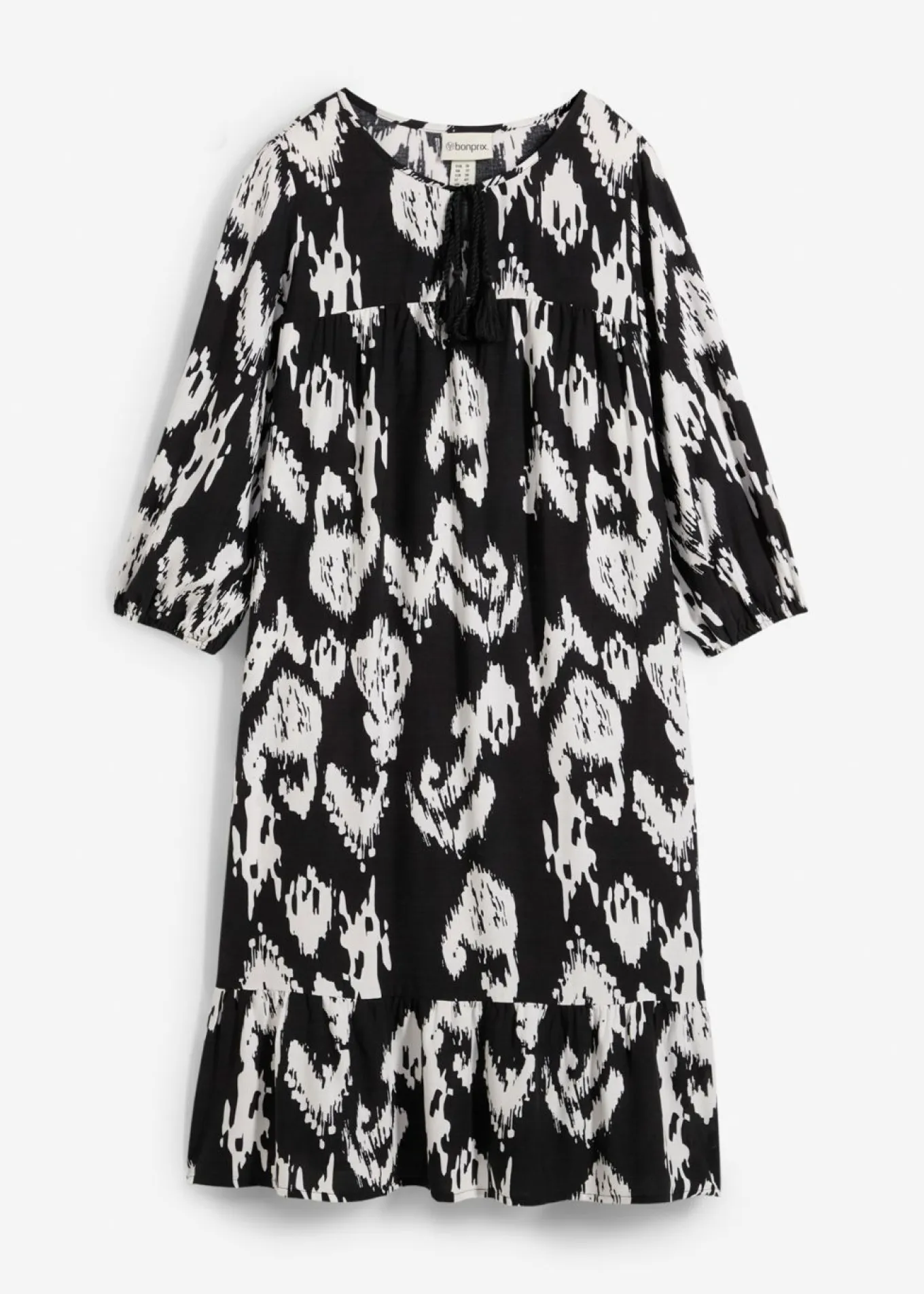 Vestido tipo túnica de viscosa pura