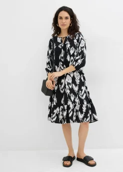 Vestido tipo túnica de viscosa pura