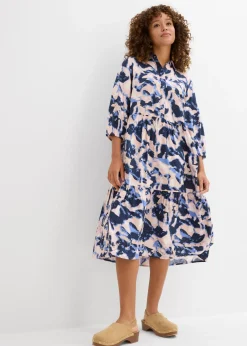 Vestido tipo túnica de viscosa fluida