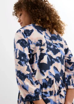 Vestido tipo túnica de viscosa fluida