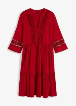 Vestido tipo túnica de viscosa suave