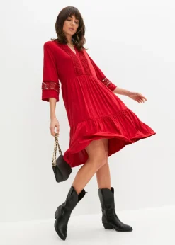 Vestido tipo túnica de viscosa suave