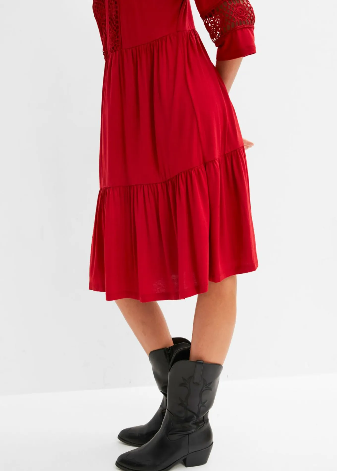 Vestido tipo túnica de viscosa suave