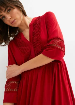 Vestido tipo túnica de viscosa suave