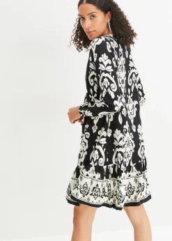 Vestido tipo túnica de viscosa fluida