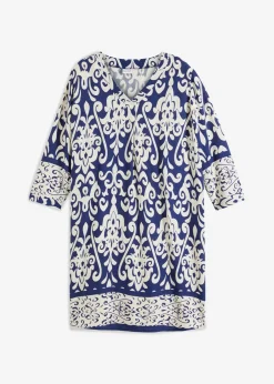 Vestido tipo túnica de viscosa fluida