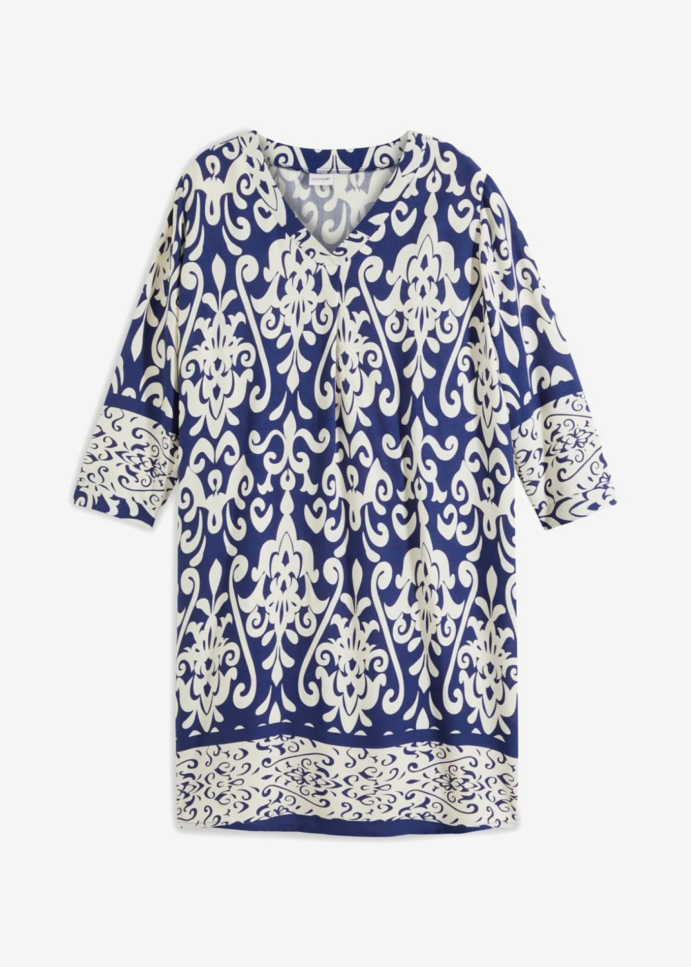 Vestido tipo túnica de viscosa fluida