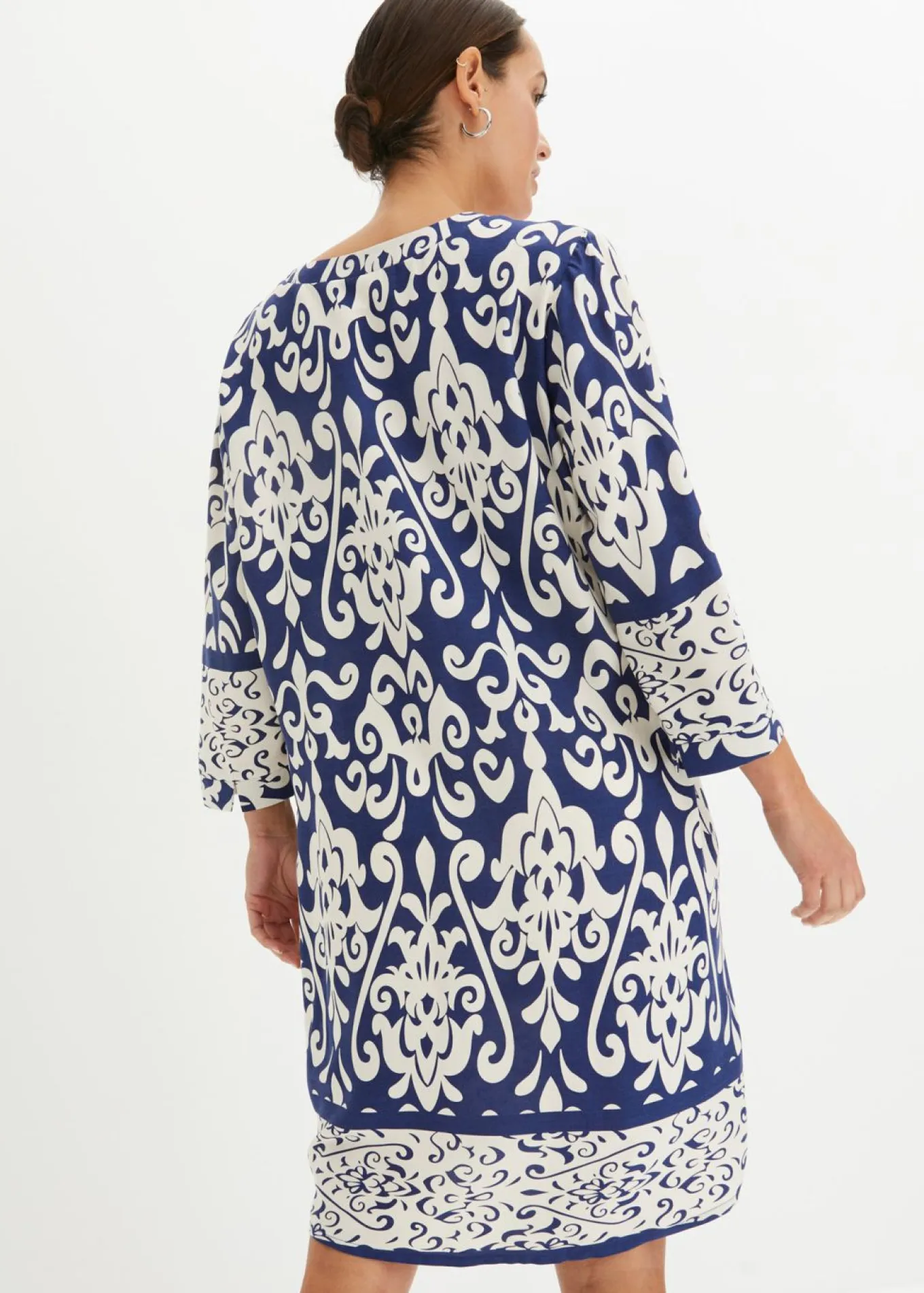 Vestido tipo túnica de viscosa fluida