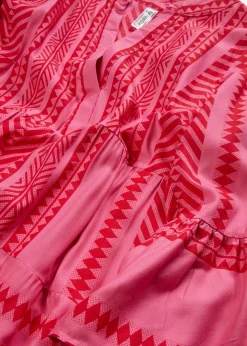 Vestido tipo túnica de viscosa fluida