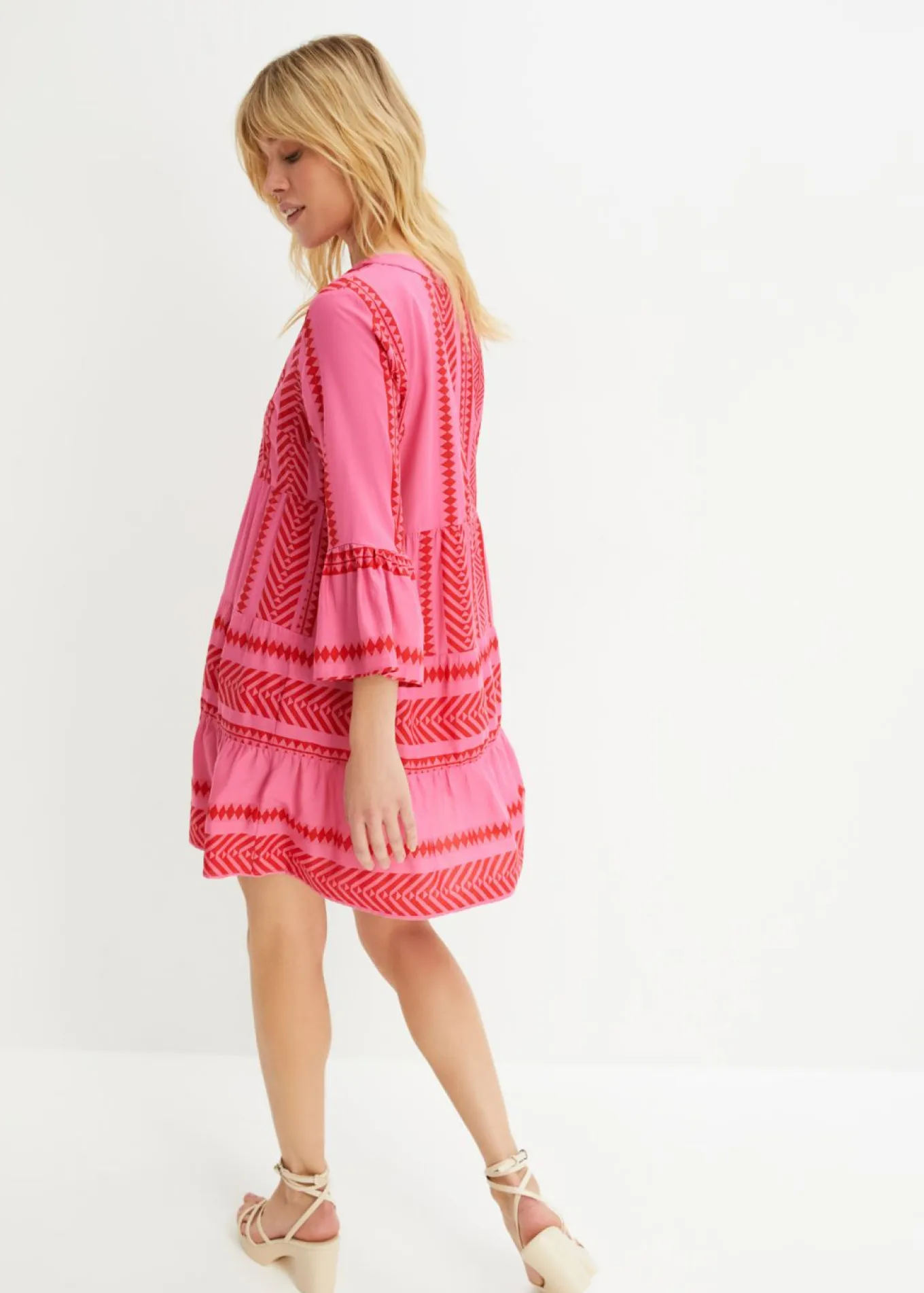 Vestido tipo túnica de viscosa fluida