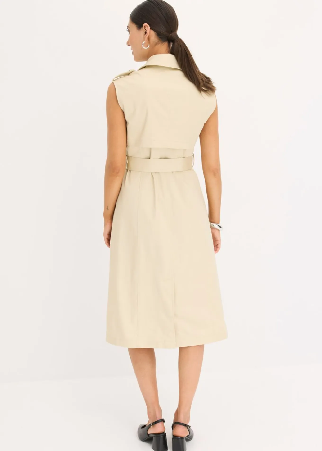 Vestido trench con cinturón (2 piezas)