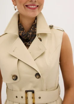 Vestido trench con cinturón (2 piezas)