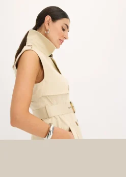 Vestido trench con cinturón (2 piezas)