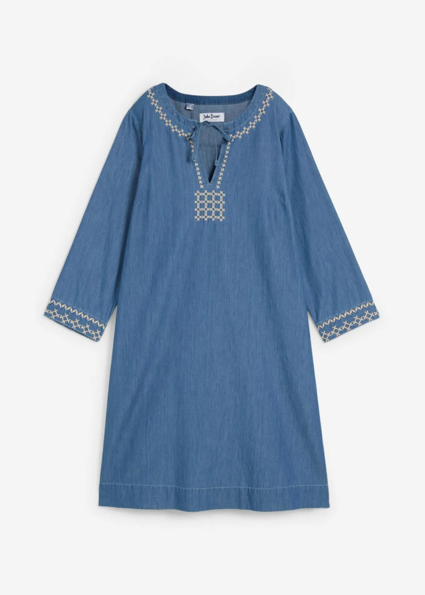 Vestido vaquero con bordado
