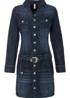 Vestido vaquero con cinturón